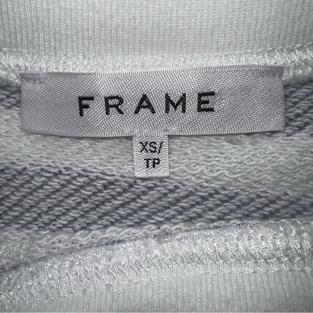 Frame Women’s Drop-Shoulder Striped Crew Neck Sweater Sz XS - Picture 3 of 14